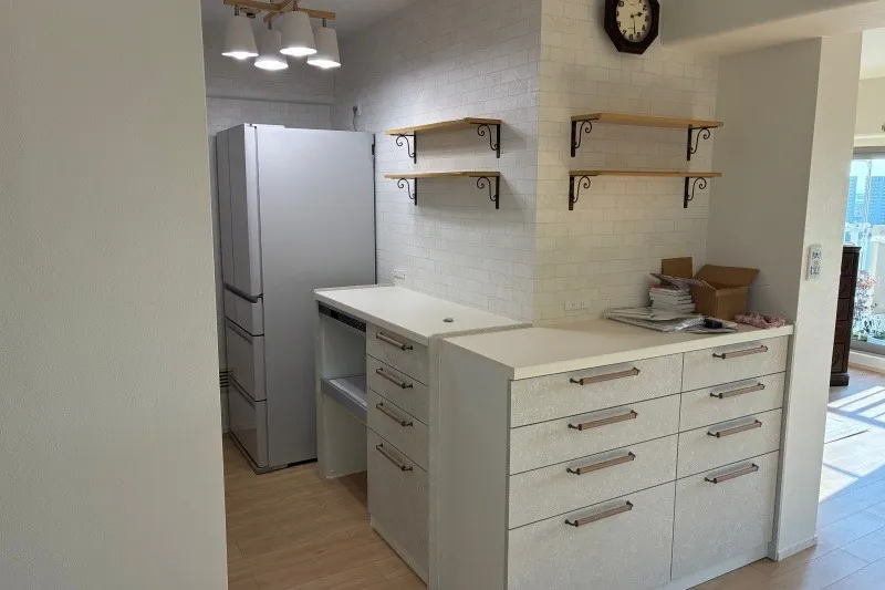 明石市マンション　キッチン入替